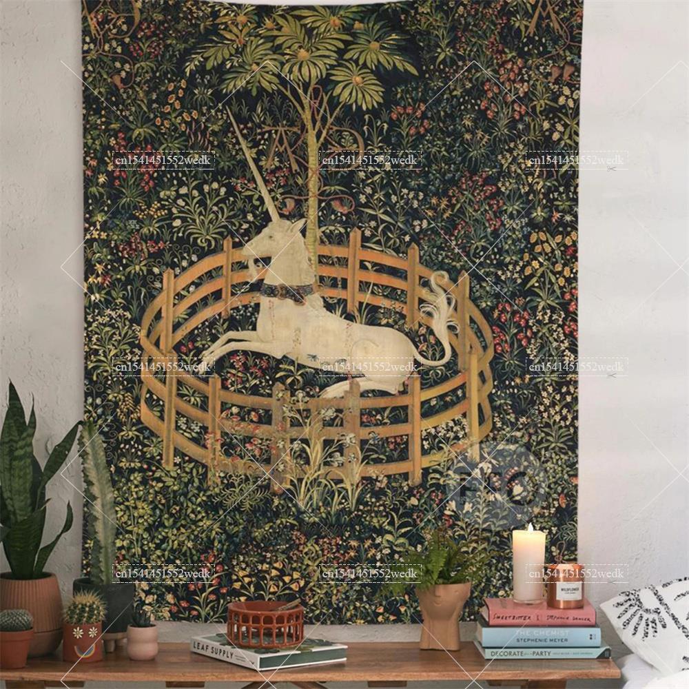 Yoga Fitness Matte - Esaret içinde Unicorn duvar halısı kapak
