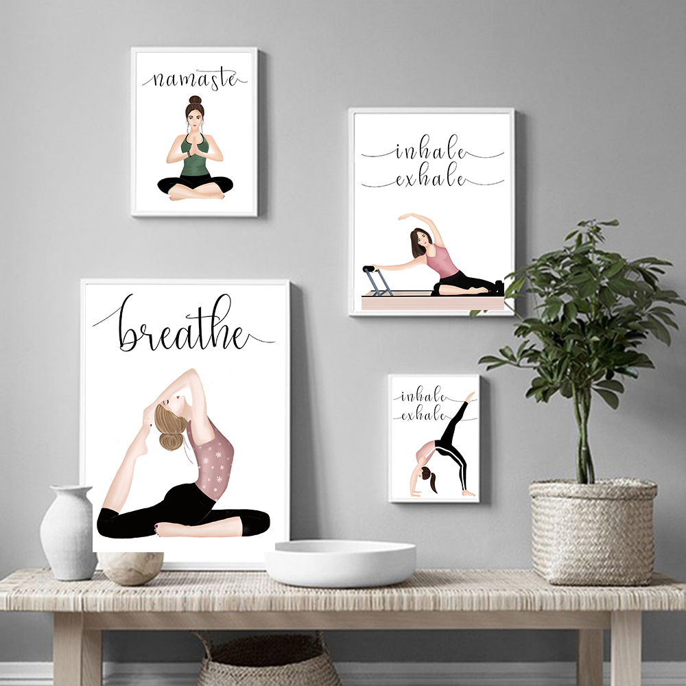 Nefes Nefes Alınmış Yoga Poste - Yoga Fitness Quotes incelemesi ve fiyatı
