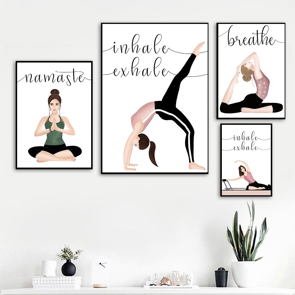 Nefes Nefes Alınmış Yoga Poste - Yoga Fitness Quotes incelemesi ve fiyatı